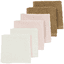 MEYCO Burp kluter 6 pakke hvit / rosa / brun