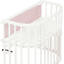 babybay Protection pour barrière de lit cododo coton bio Royal tous modèles rosé paillettes dorées