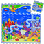 Hakuna matná skládací podložka  - oceán (120 x 120 cm)