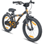 PROMETHEUS BICYCLES® Vélo enfant 18 pouces noir mat orange 