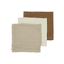 MEYCO Mušelínové ubrousky na odříhnutí 3-Pack Uni Off white / Sand /Toffee