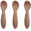 nuuroo Cuillères enfant Ella silicone Chocolate Malt lot de 3