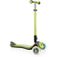GLOBBER Scooter ELITE DELUXE LIGHTS med lysande hjul  limegrön 