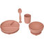 atmosphera Set di stoviglie in silicone 4 pezzi terracotta 