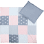 Ullenboom Påslakanset rosa/grå 80 x 80 cm + 35 x 40 cm
 