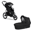 X-lander  Jogger-rattaat X-Run Carbon Black sis. kantokopan.