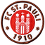 St. Pauli Aufnäher Logo braun 
