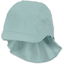 Sterntaler Gorra de pico con protección para el cuello color turquesa claro