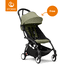 Stokke® Kinderwagen YOYO³ Gestell black inkl. 6+ Textilset Olive