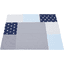 Ullenboom Housse de matelas à langer patchwork bleu/bleu clair/gris 75x85 cm