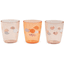 Done by Deer ™ Bicchieri in vetro mini, 3 pz, Happy clouds papaya