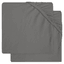 jollein Jersey Spannbettlaken 2er-Pack storm grey 60x120 cm