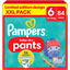 Pampers Large Pantaloni Baby-Dry, taglia 6 Extra , 14-19 kg, confezione XXL (1 x 84 pantaloni)