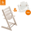 STOKKE® Tripp Trapp® Hochstuhl Buche whitewash + Gratis Baby Set V2 weiß