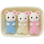 Sylvanian Families® Marshmallow mus-tripletter 
