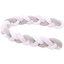 babybay® Nestchenschlange geflochten weiß/beige/rosa