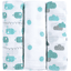emma & noah Mullwindeln 3er Set Wal Blau 70 x 70 cm
 