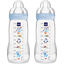 MAM Babyflasche Easy Active™ Größe 2 ab 4+M 330 ml, Weltall blau im Doppelpack 