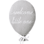 Nordic Coast Company Dekorativ kuddeballong " welcome little one" grå