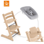 STOKKE® Mega Tripp Trapp® Set Hochstuhl Oak natur inkl. Newborn Set™ Grey und Baby Set V2 natur