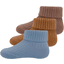 Ewers Dětské ponožky Rib s obálkou 3-Pack Blue-toffee-Oakle 