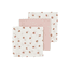 Meyco  paños de muselina para eructar  Paquete de 3 Mini Panther Soft Pink