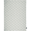 Alvi® Plaid enfant Petit Fleurs vert/blanc 75x100 cm