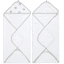 aden + anais™ essential s hooded bath towel 2-pack dusty 