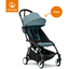 Stokke® Kinderwagen YOYO³ Gestell black inkl. 6+ Textilset Aqua