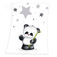 HERDING Microfibre fleece teppe LITTLEn panda 75 x 100 cm