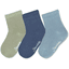 Sterntaler Lot de 3 chaussettes unies en bambou bleu 