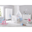 Pinolino Ensemble lit bébé commode armoire 2 portes Smilla blanc