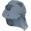 Sterntaler Cappello a punta con protezione del collo dinosauro azzurro 