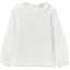 OVS Camisa de manga larga con costillas blancas
