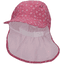 Sterntaler Peaked cap med nakkebeskyttelse blomster rosa