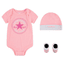 Converse Set Body Mütze und Boots rosa