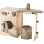 howa® Kinderwaschmaschine aus Holz mit Wäscheleine, Bügelbrett, Wäschekorb und Bügeleisen