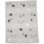 DAVID FUSSENEGGER koc bawełniany skórzany zwierzęta leśne filc 75 x 100 cm 