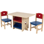 KidKraft® Stoli z 2 krzesełkami Gwiazdka, naturalny/kolorowy
