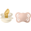 BIBS Fopspeen Couture Ivoor / Blush Latex 0-6 maanden, 2 stuks.