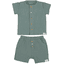 Sterntaler Sæt skjorte med shorts mørkegrøn