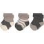 LÄSSIG Chaussettes en éponge pour enfants, paquet de 3, anthracite taupe