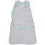 HALO® Gigoteuse d'emmaillotage SleepSack® Ideal Temp Heather grey/aqua TOG 1.5