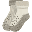 Camano sokker 2-pakning ABS lys grå melange