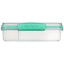 sistema® Snack box con compartimentos Snack Attack Duo TO GO, 975 ml, azul-verde