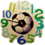 HESS Wandquarzuhr Fußball