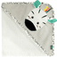 fehn® Asciugamano con cappuccio Zebra 80 x 80 cm