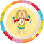 SIGIKID Melamin - Tallerken Rainbow Rabbit