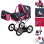 knorr toys® Puppenwagen Ruby - "UMA.Das Einhorn" blue rosa