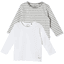 s. Olive r Camiseta de manga larga multipack gris/ white 
